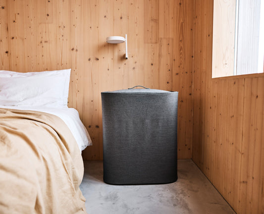 [hidden] [lifestyle] Tota 2 Trio 90L Dark Grey Laundry Separation Basket