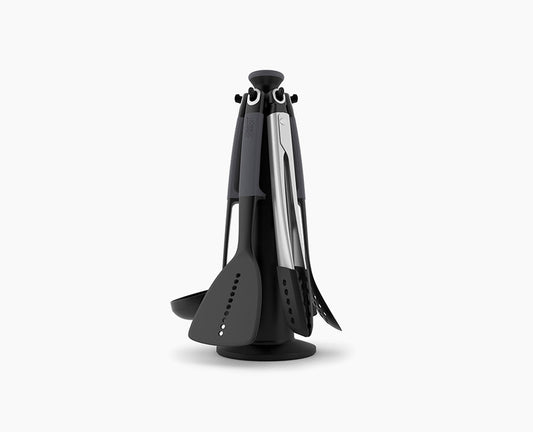 [hidden] Elevate 6-piece Utensils Carousel Set with Tongs - 10151 - Image 1