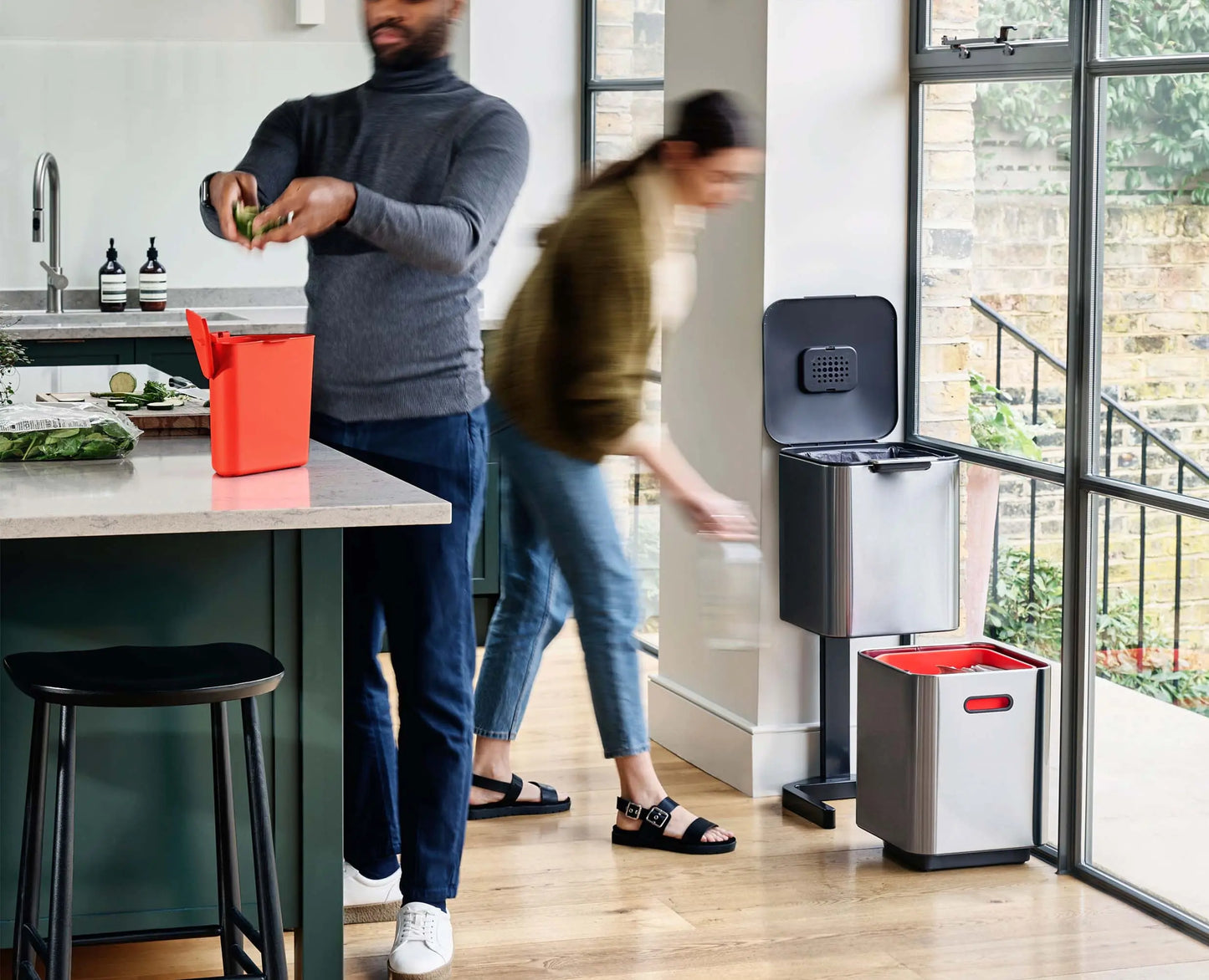 Totem Compact 40L Waste & Recycling Bin - 30063 - Image 3