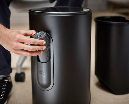 [half-width] Arc™ 10L Easy-push Matt Black Pedal Bin Starter Set