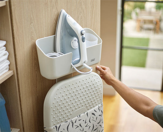 [hidden] [Lifestyle] IronHub™ Wall-mounted Iron Storage Caddy - 50043 - Image 2