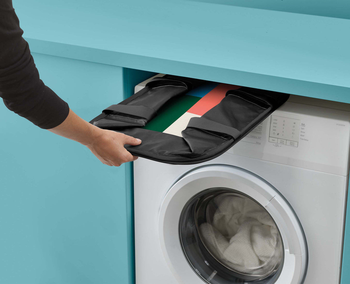 [half-width] Hold-All™ Collapsible 35L Laundry Basket - Jonathan Lawes Print - 50047 - Image 6
