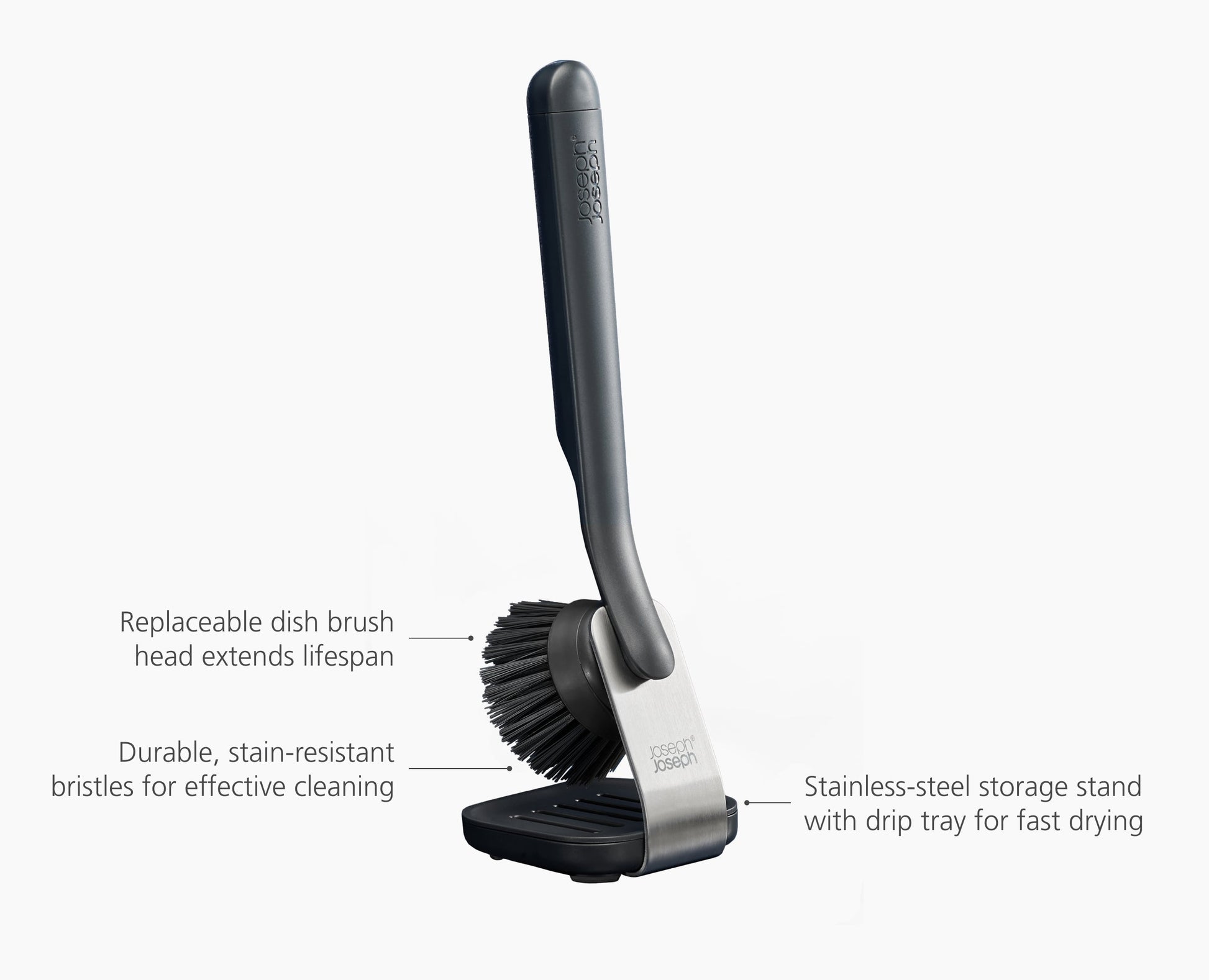 [half-width] SinkTech Washing-Up Brush with Steel Stand