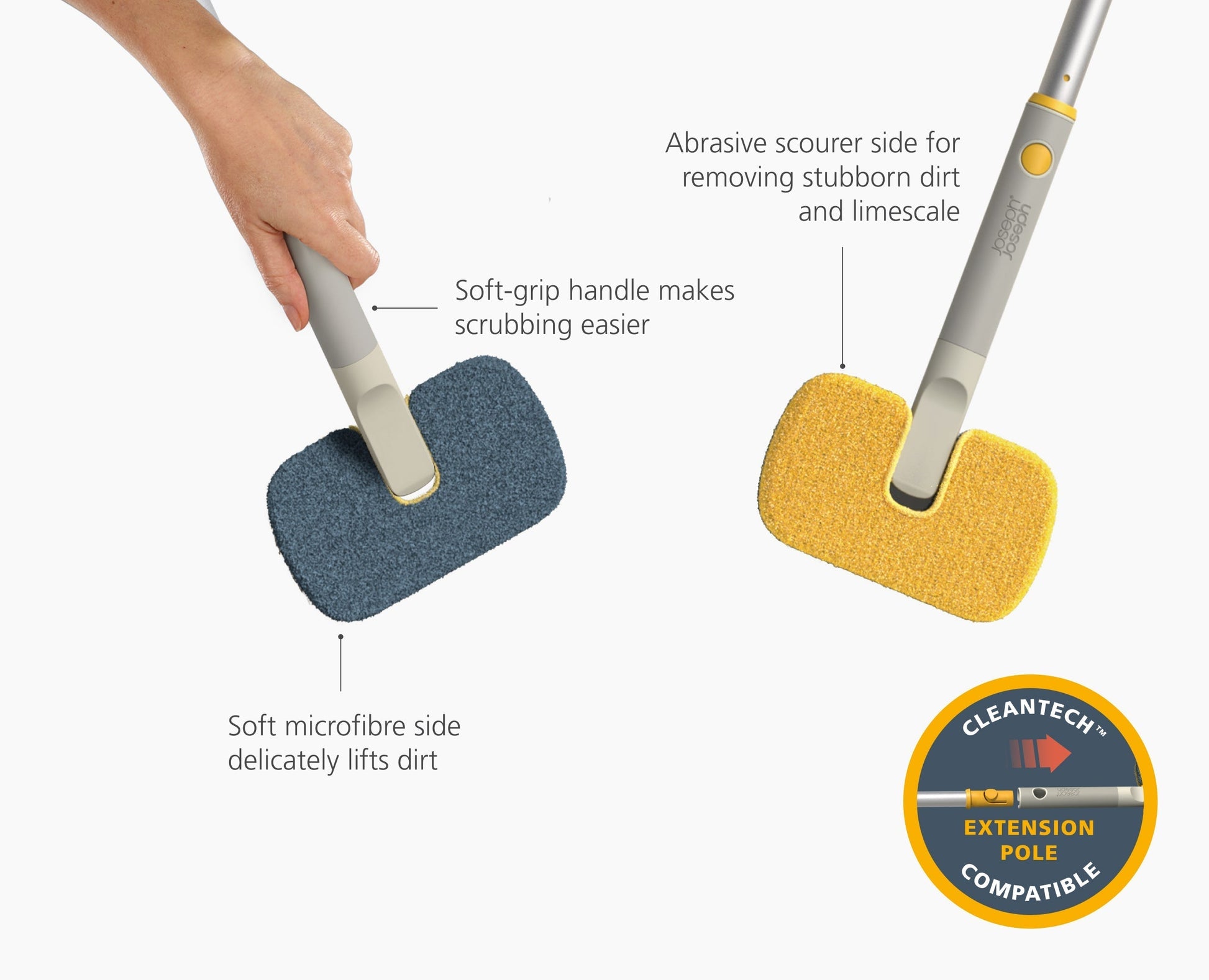 [half-width] CleanTech 2-in-1 Surface Scrubber Tool