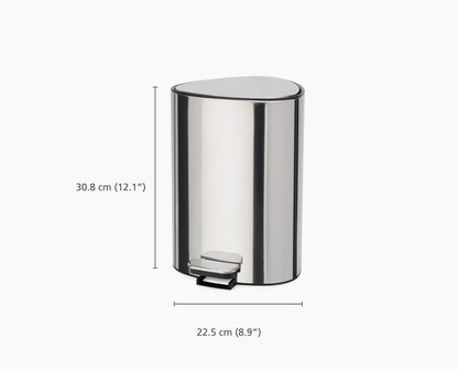 [half-width] EasyStore™ Luxe 5L Pedal Bin - 70596 - DIMS