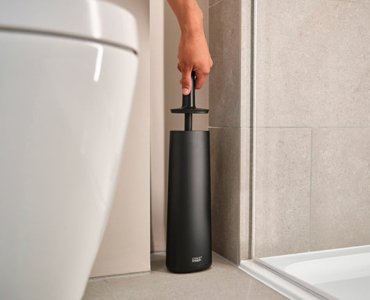 [hidden] [lifestyle] Flex™ 360 Matt Black Toilet Brush Starter Set