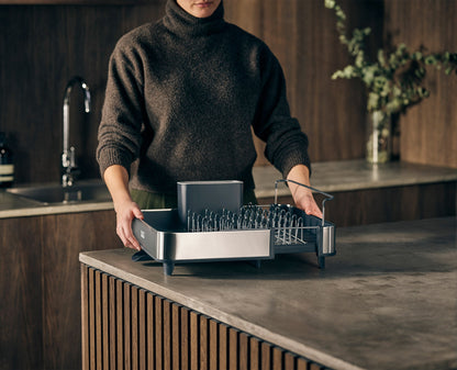 [half-width] 2-piece Stainless-Steel Drainer & Sink Organisation Set