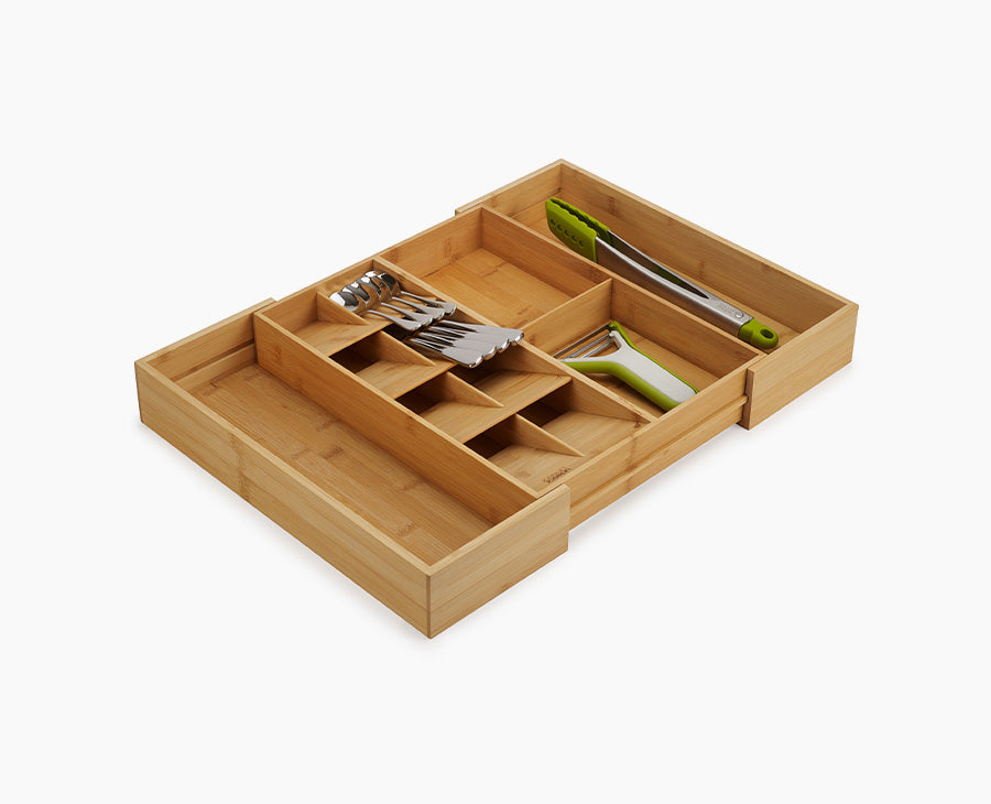 [hidden] DrawerStore™ Bamboo Expanding Cutlery Organiser - 851696 - Image 1