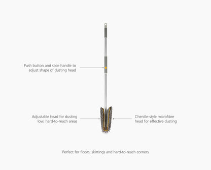 CleanTech™ Adjustable Floor Duster with Replacement Pad