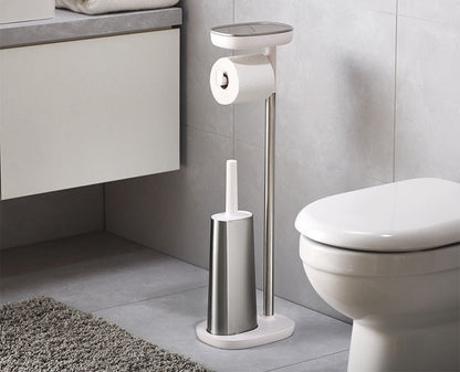 [hidden] [lifestyle] EasyStore™ Plus Toilet Paper Holder with Flex™ Steel Toilet Brush - 70519 - Image 2