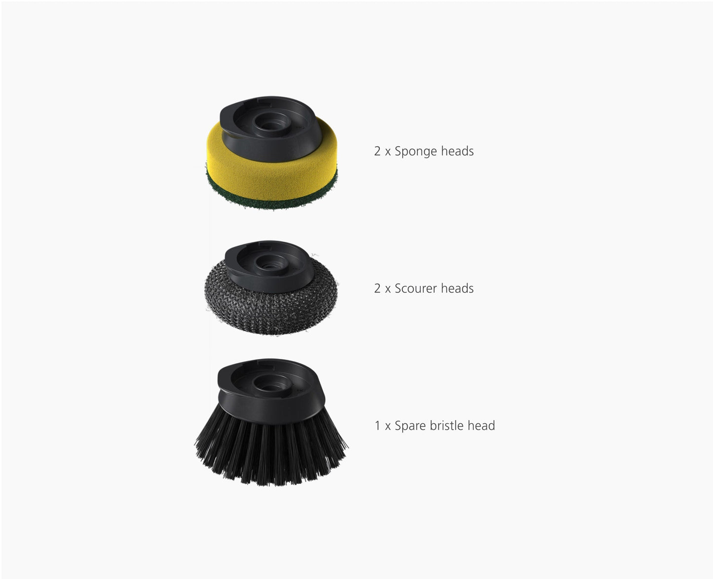 [half-width] SinkTech™ Washing-Up Brush with Replacement Head & Extra Heads